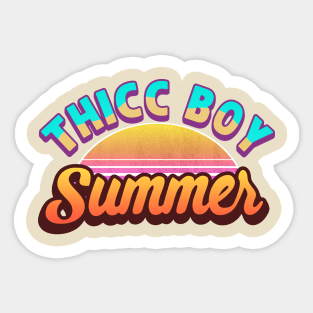 Thicc Boy Summer Sticker